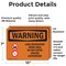 Signmission Lead Renovation Work With Symbol OSHA Warning Sign, Vinyl Decal, 10in W x 7in L, 2PK OS-2PACK-WS-D-710-L-12664 - alternate 2